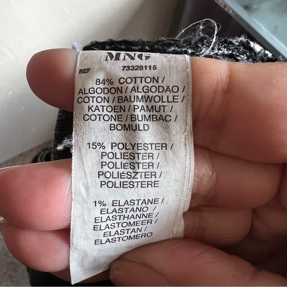 MNG Washed Black Moto Skinny Textured Denim Jeans - Picture 11 of 11